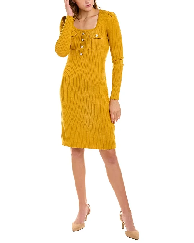 Women's Narrow Collar SweatersNanette by Nanette Lepore Leah Sweaterdress