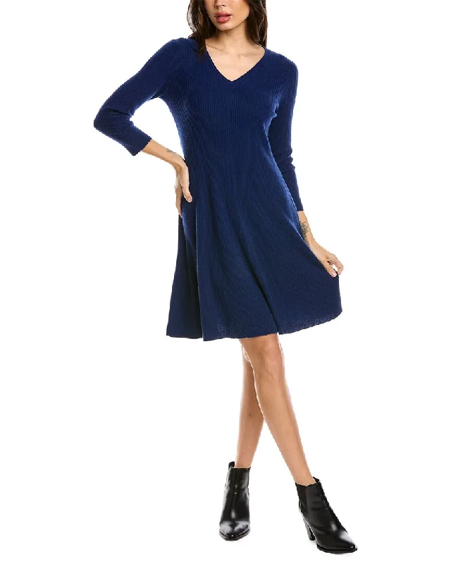 Women's Woolen Sweaterssofiacashmere A-Line Cashmere Sweaterdress