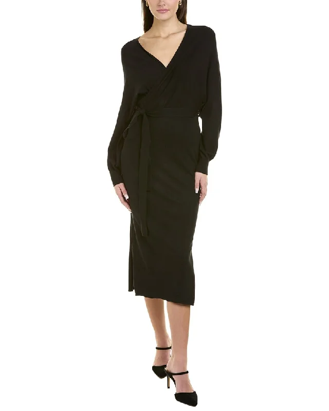 Women's Button-Up SweatersTaylor Surplice Sweaterdress