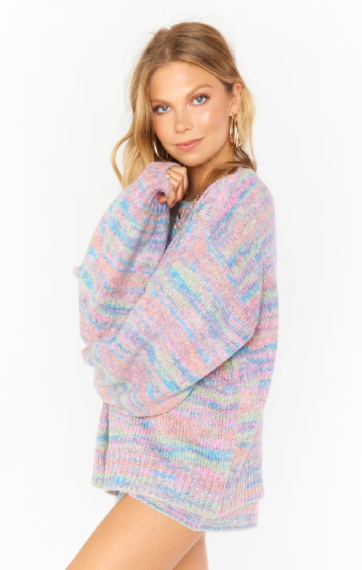 floral print women's pajamasPismo Sweater ~ Spacedye Knit