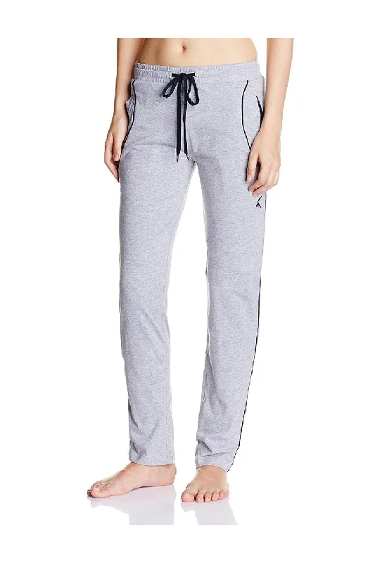 women's pajamas with moisture-wicking fabricLovable Cotton Gym Wear Grey Track Pants for ladies